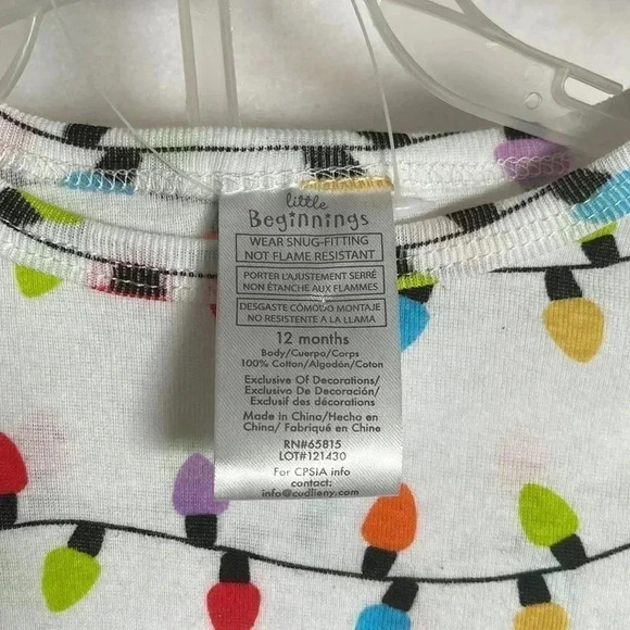 Little Beginnings Gender Neutral 2-Piece Pajama Set - Picture 3 of 8